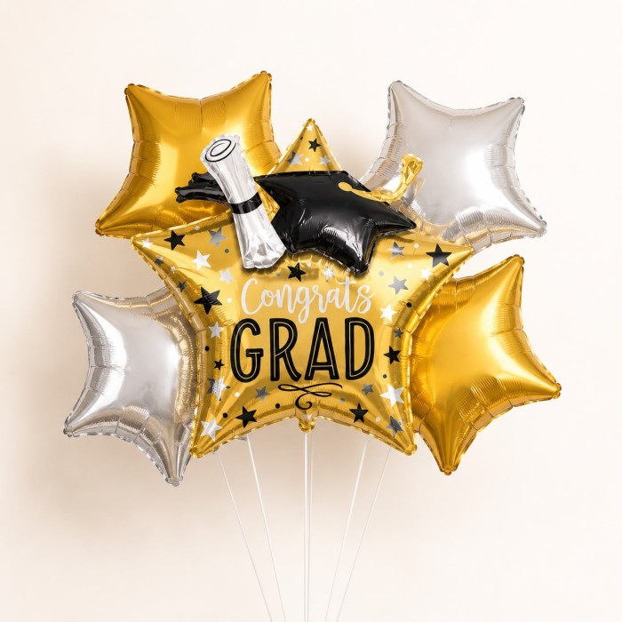 Graduation Star Balloons