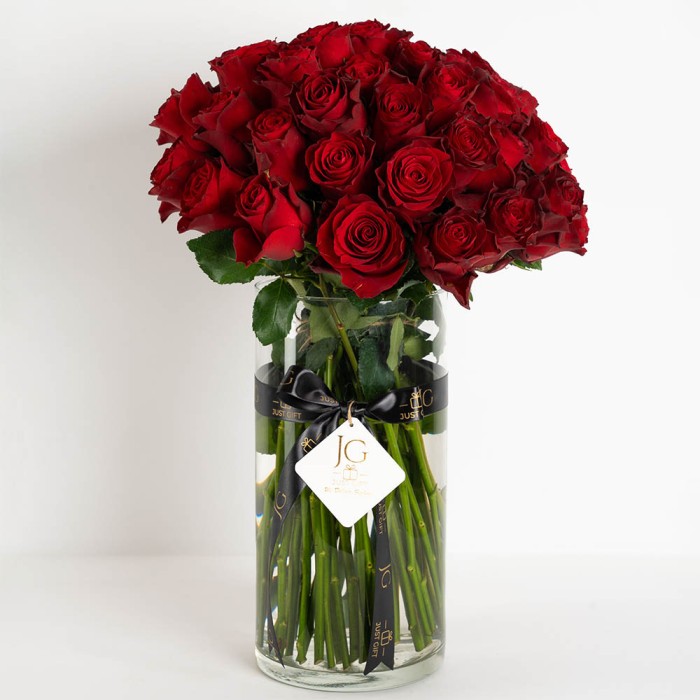 Royal Red Rose Vase