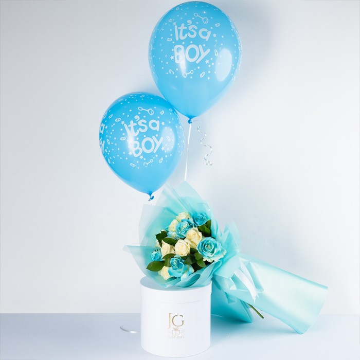 Blue Newborn Bouquet