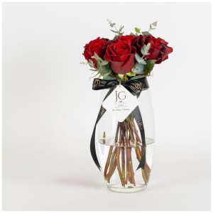 Red Flowers Vase