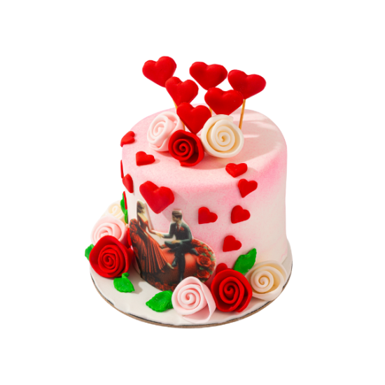 Heart Valentine's Day Cake