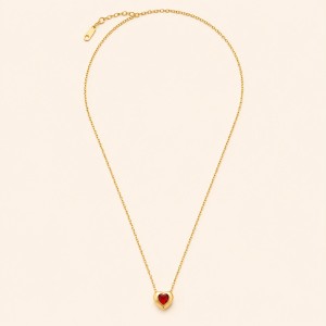 Ruby Heart Necklace