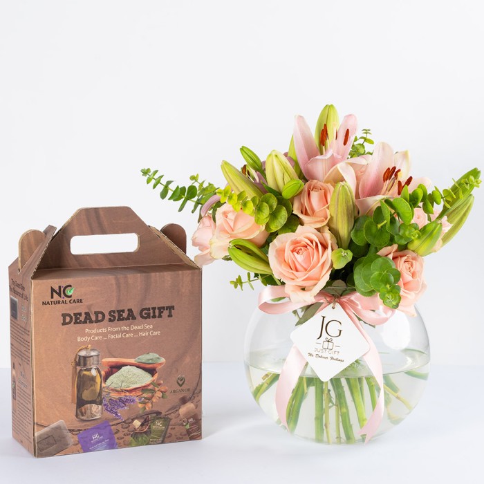 Dead Sea Gift Wth Flower Vase