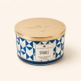 Sparkle blue candle