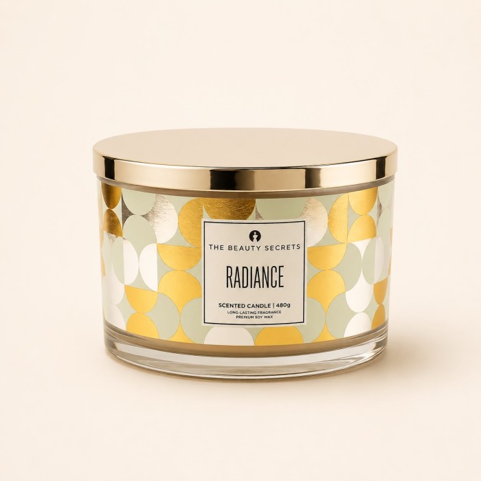 Radiance yellow candle