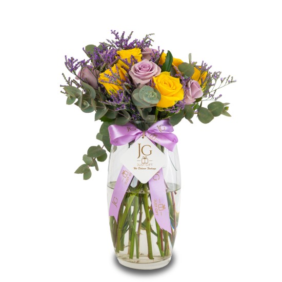 Lavender Elegance Vase