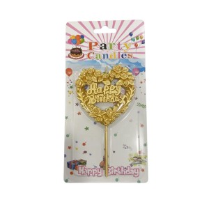 شمعة عيد ميلاد قلب