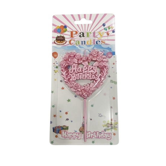 Heart Birthday Candle