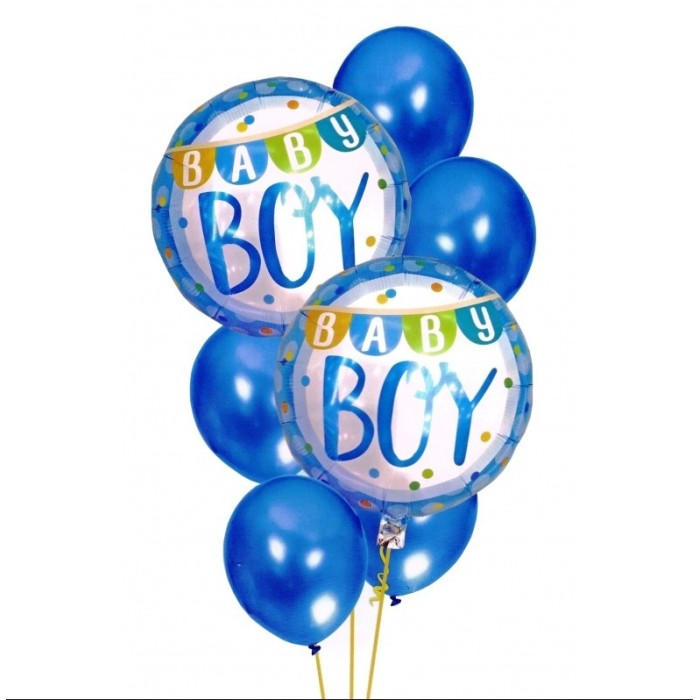 Baby Boy Blue Balloons