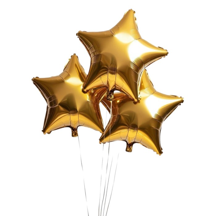 Gold Stars Balloons 