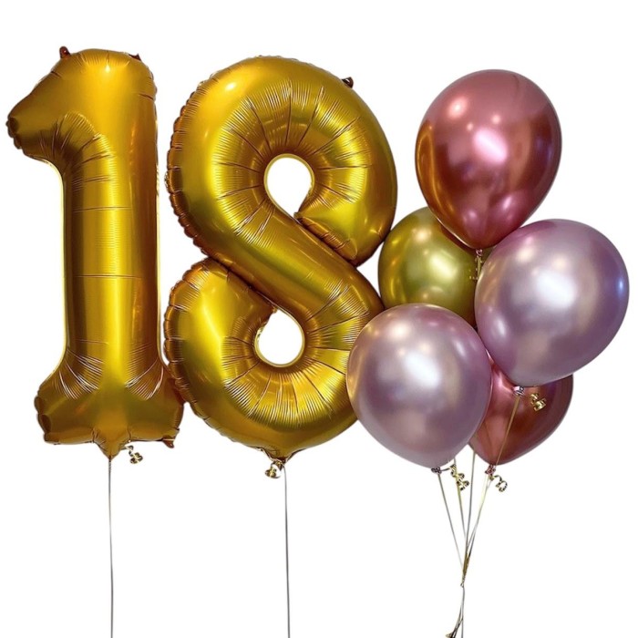 Numbers Sparkle Balloons