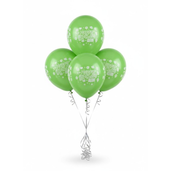 Green Birthday Balloons