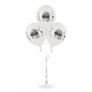 White Birthday Balloons