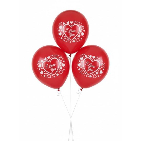 Three Love Balloons