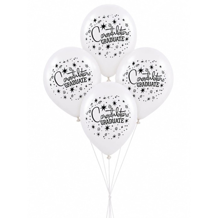 White Celebration Balloons 