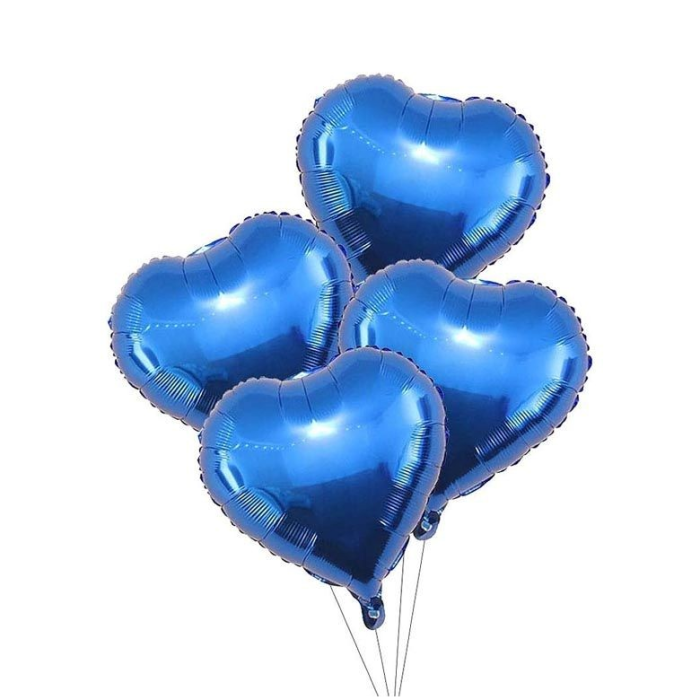 Blue Heart Balloons