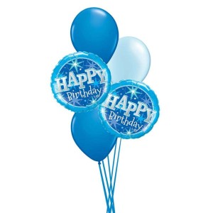 Blue Birthday Balloons Bundle