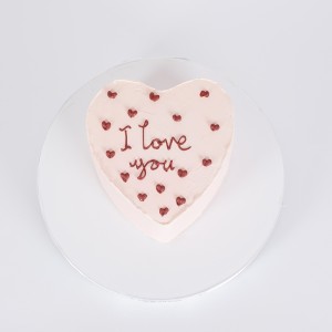 Pink Heart Cake