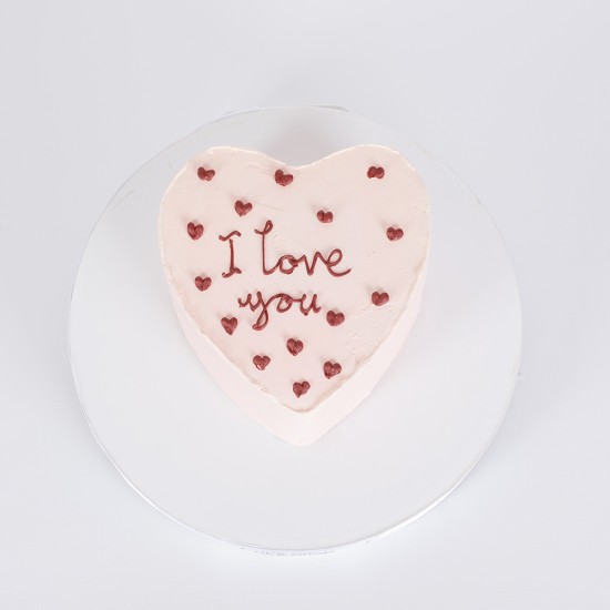 Pink Heart Cake