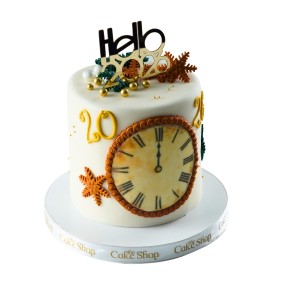 New Year Clock Cake