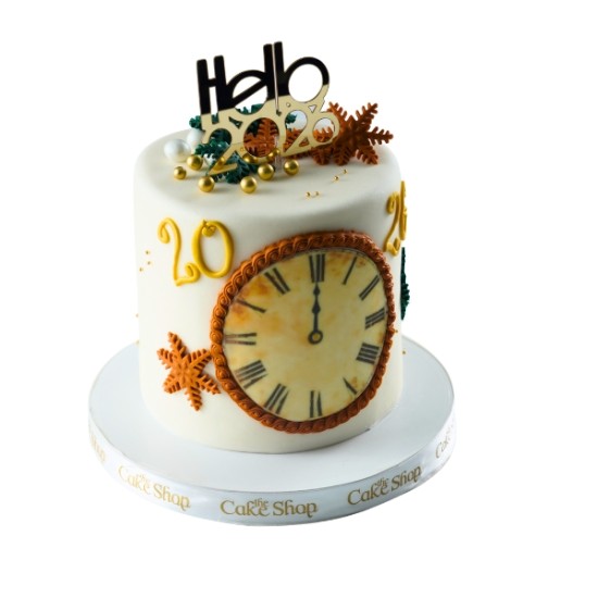 New Year Clock Cake