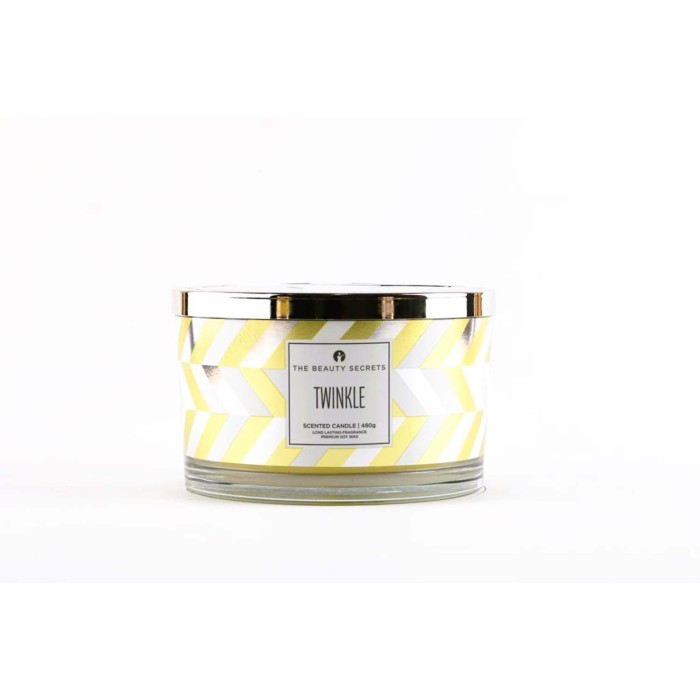 Twinkle light yellow candle