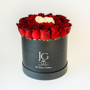 بوكس الورد الأحمر والأبيض