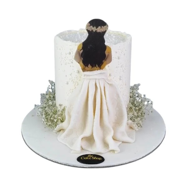 A bride themed cake