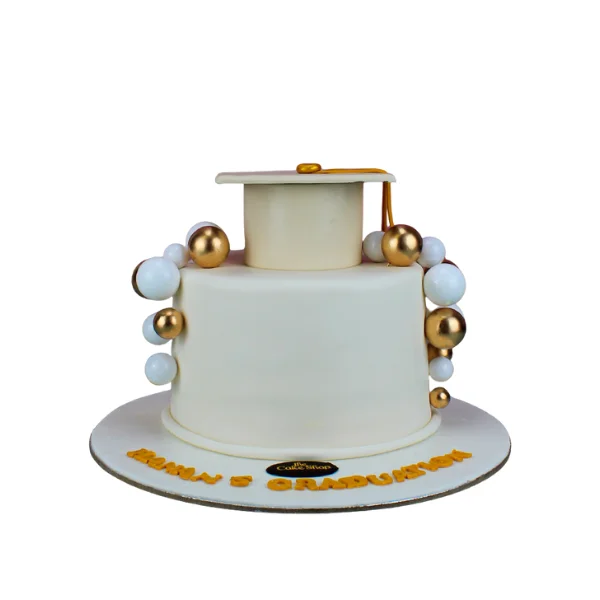 A graduation themed cake 3