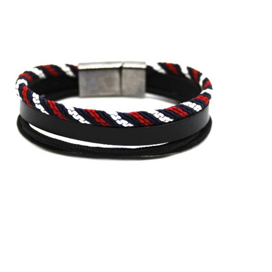 Leather bracelet made from 4 parts Leather bracelet made from 4 parts