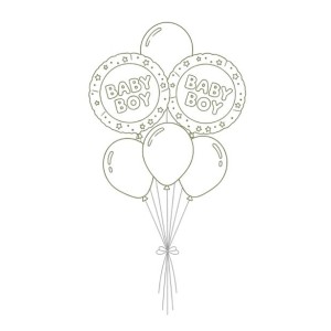 بالونات المولود الجديد