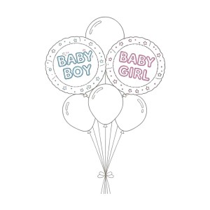 بالونات المولود الجديد
