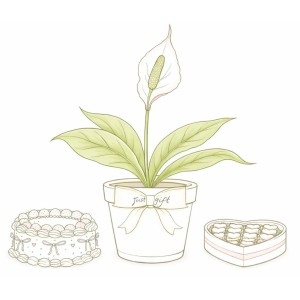 Plants With Cake , chocolate & More