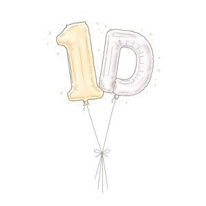 Letters and numbers balloons