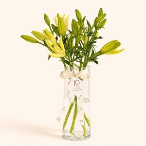 White Lilly Vase