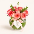 Pink Roses Vase