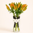 Orange Lilly Vase